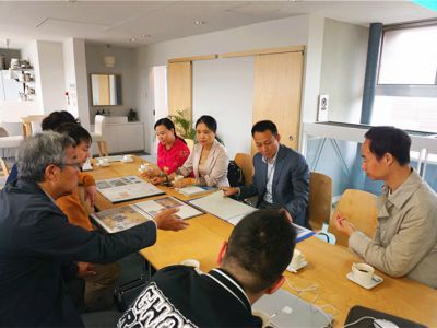 集團領(lǐng)導協(xié)同重慶中煤設計院設計師一行前往日本考察